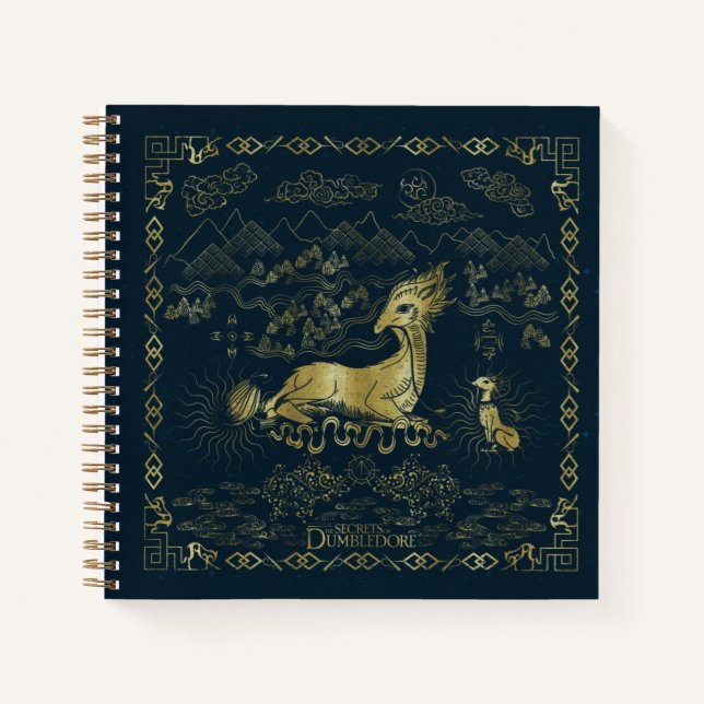 Cuaderno Qilin En Rest Golden Tapestry (Anverso)