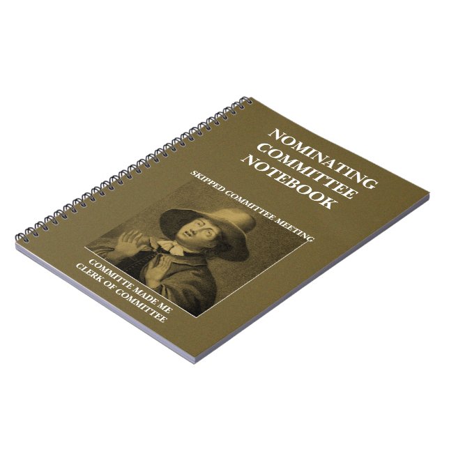 Cuaderno Quaker de nombramiento divertido Meme del comité (Lado Izquierdo)