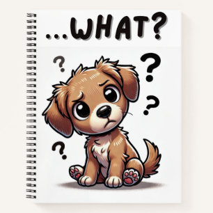 Cuaderno "¿qué?" Adorable Personalizado confuso