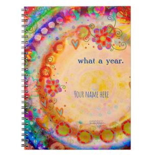 Cuaderno Qué año de colorida inespiritualidad personalizada