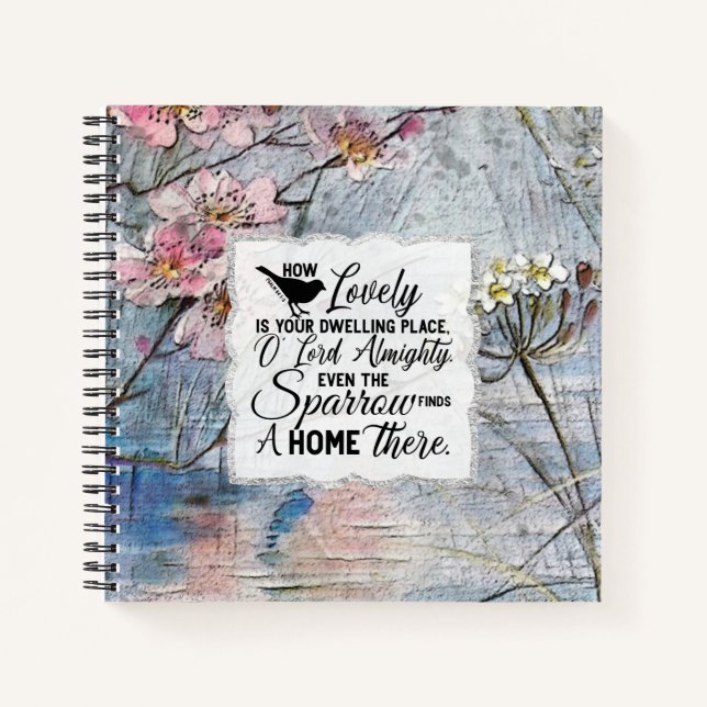 Cuaderno Qué bonito es tu casa O LORD Todopoderoso (Anverso)