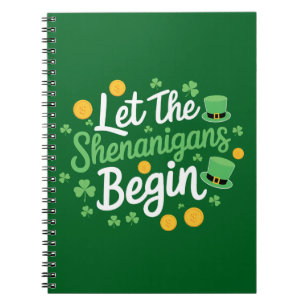 Cuaderno Que Comiencen Las Travesuras Divertido Día De San 