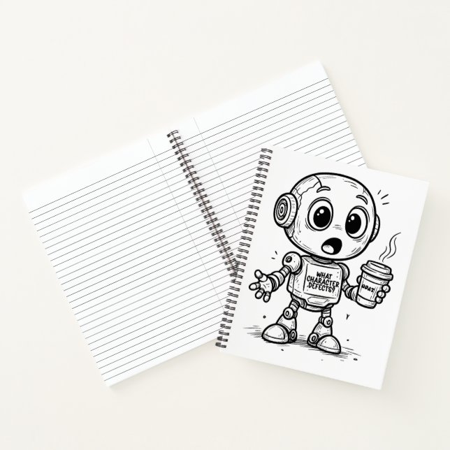 Cuaderno ¿Qué defectos de carácter? - Gracioso regalo de la (Interior)