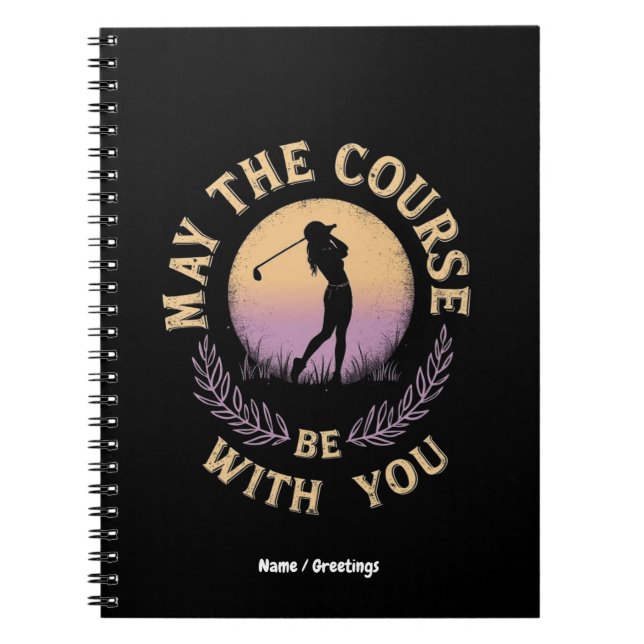 Cuaderno Que el campo esté con usted divertido amante del g (Frente)