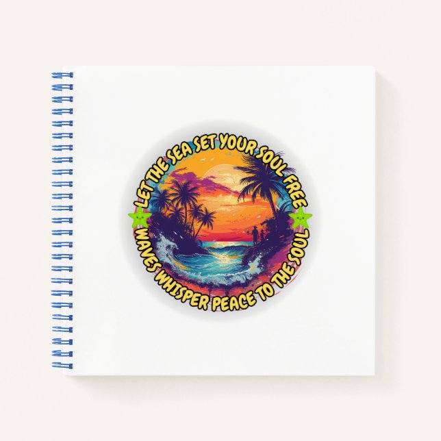 Cuaderno Que el mar libere tu alma (Anverso)