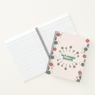 Cuaderno Que florezca la magia: Periódico estético