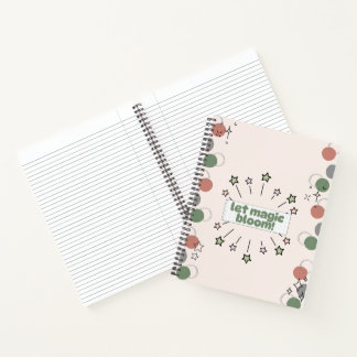 Cuaderno Que florezca la magia: Periódico estético