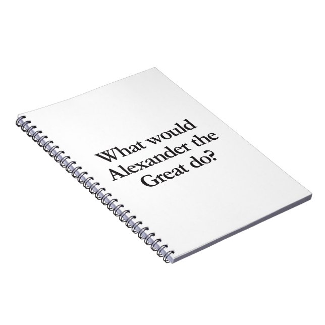 Cuaderno ¿qué haría alexander el grandioso? (Lado Derecho)