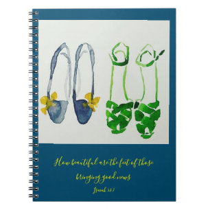 Cuaderno Qué hermosos son los pies...Obra artística de Ta