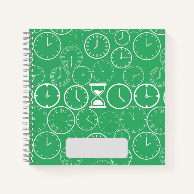 Cuaderno Qué hora es. b Green BG (Anverso)