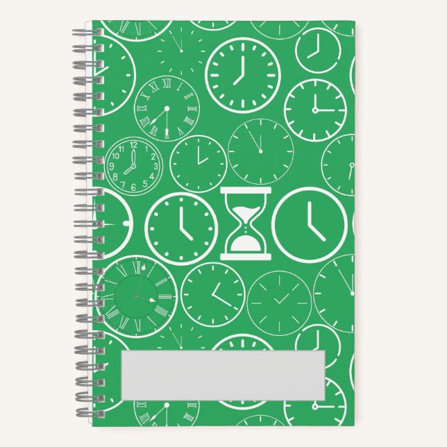 Cuaderno Qué hora es. b Green BG (Anverso)
