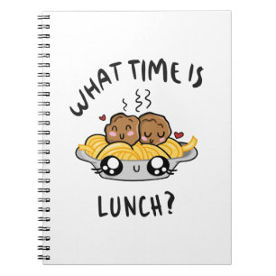 Cuaderno Qué hora es el almuerzo