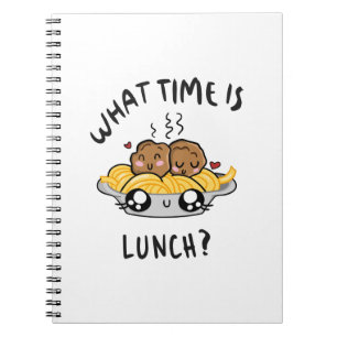 Cuaderno Qué hora es el almuerzo
