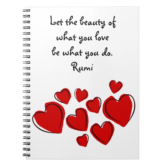 Cuaderno Que la belleza de Rumi Journal (Frente)