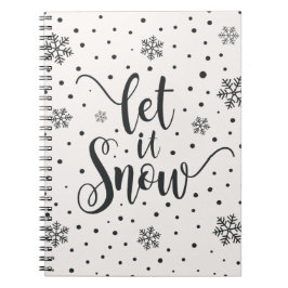 Cuaderno Que la nieve Navidad caligrafía | Portátil