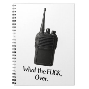 Cuaderno Qué m***da Sobre El Icono De Walkie Talkie Funny
