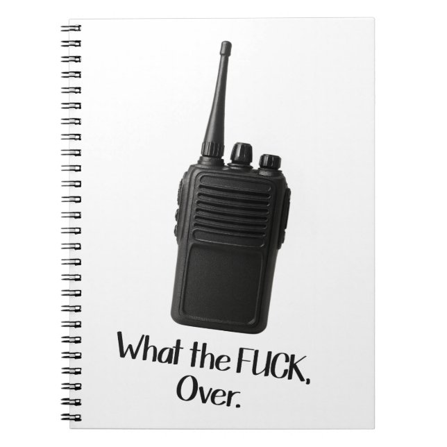 Cuaderno Qué m***da Sobre El Icono De Walkie Talkie Funny (Frente)