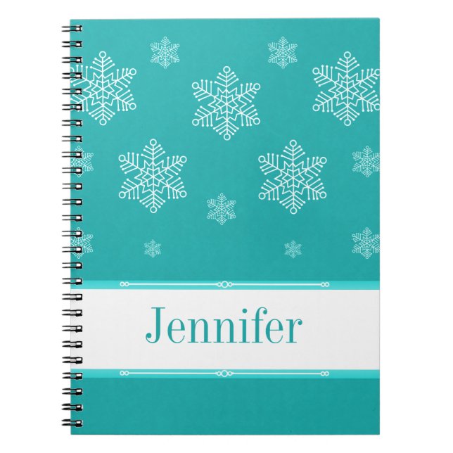 Cuaderno Que nieve para portátiles, Aqua (Frente)