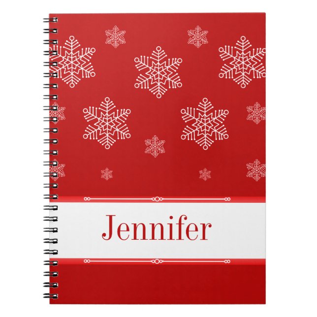 Cuaderno Que nieve para portátiles, rojo (Frente)