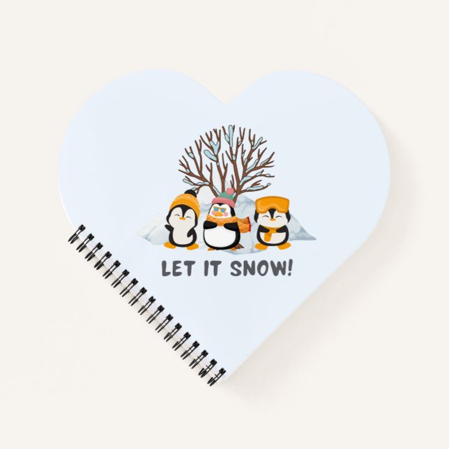 Cuaderno Que nieve pingüinos (Anverso)