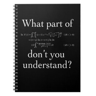 Cuaderno Qué parte de... Blanco sobre oscuro