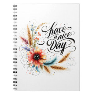 Cuaderno Que tenga un buen día floral