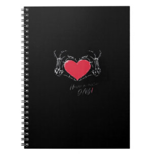 Cuaderno ¡Que Tengan Un Buen Día! Manos de esqueleto con el