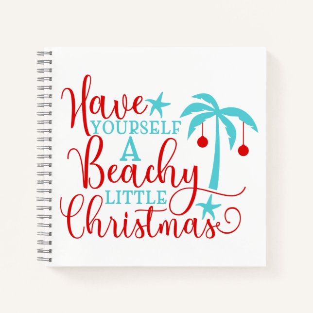 Cuaderno Que tengas pequeños Navidades de playa (Anverso)