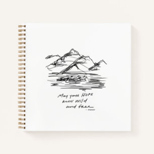 Cuaderno Que tu esperanza sea salvaje y libre - inspirador