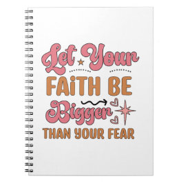 Cuaderno Que Tu Fe Sea Más Grande Que Tu Miedo