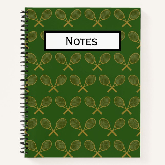 Cuaderno Quebrada dorada de tenis (Anverso)