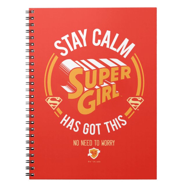 Cuaderno Quédate tranquilo Supergirl tiene esto (Frente)