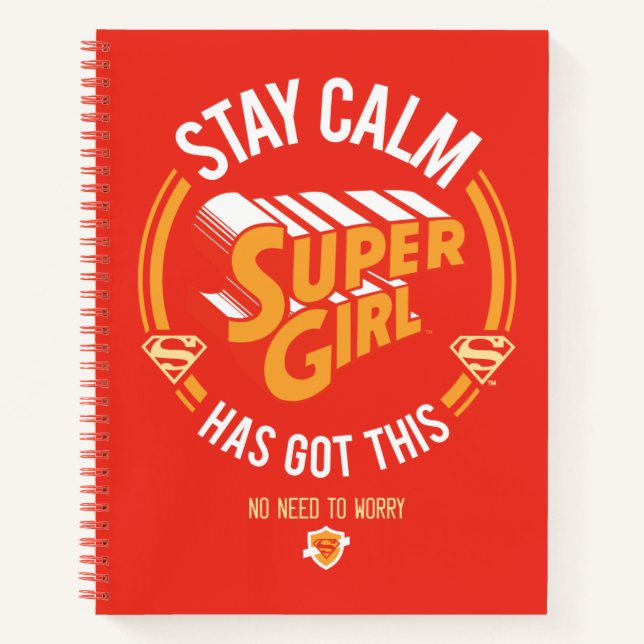 Cuaderno Quédate tranquilo Supergirl tiene esto (Anverso)