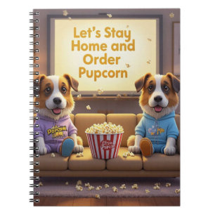 Cuaderno Quedémonos en casa y ordenemos perros de caricatur