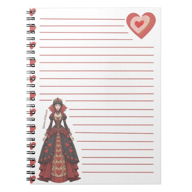 Cuaderno Queen of Hearts (Frente)