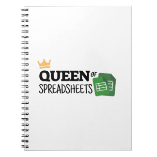 Cuaderno Queen of spreadsheets notebook
