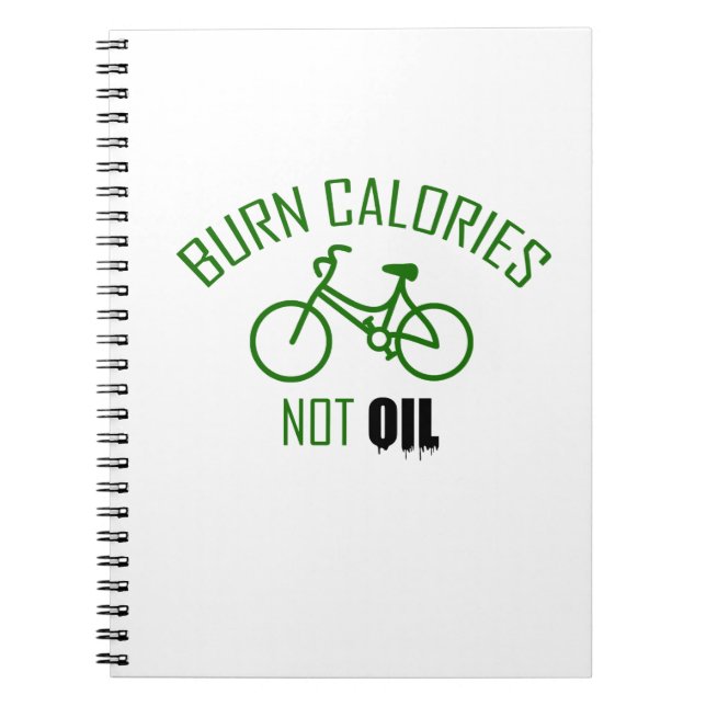 Cuaderno Quemar calorías no petróleo (Frente)