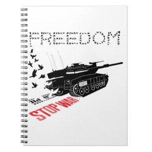 Cuaderno Queremos paz mundial y libertad, alto a la guerra