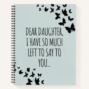 Cuaderno Querida Hija, Tengo Mucho Que Decir A Usted