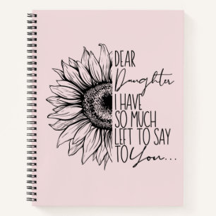 Cuaderno Querida Hija, Tengo Mucho Que Decir A Usted  