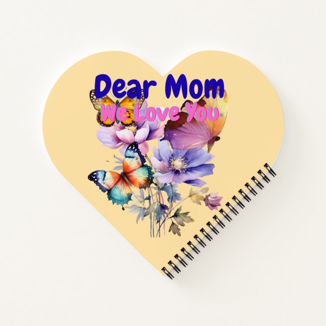 Cuaderno Querida Mamá, Te Amamos (Reverso)