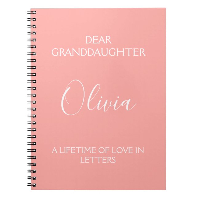 Cuaderno Querida nieta: toda una vida de amor en cartas (Frente)