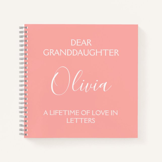 Cuaderno Querida nieta: toda una vida de amor en cartas (Anverso)