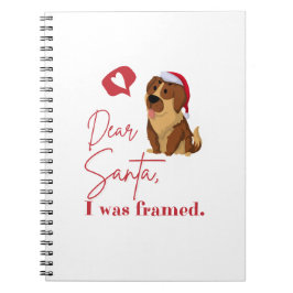 Cuaderno querida santa, enmarcada