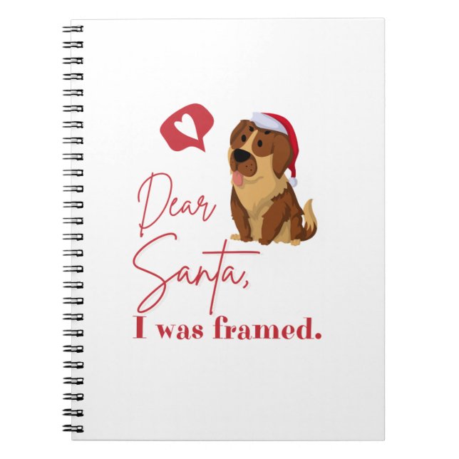 Cuaderno querida santa, enmarcada (Frente)