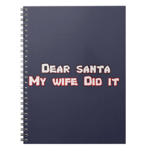 Cuaderno Querida santa, mi esposa lo hizo