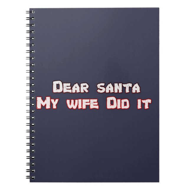 Cuaderno Querida santa, mi esposa lo hizo (Frente)
