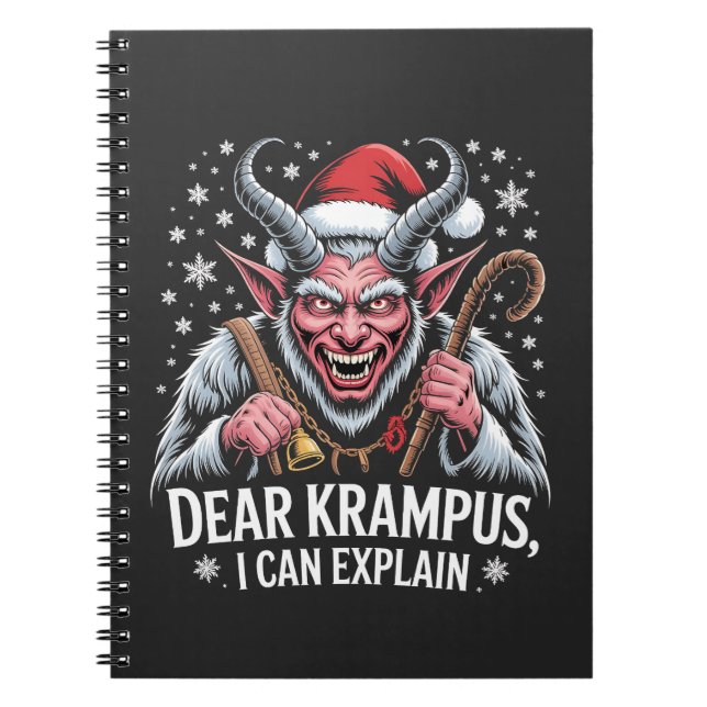 Cuaderno Querido Krampus, puedo explicar a los Navidades Sa (Frente)