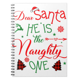 Cuaderno querido Papá Noel es la traviesa Christma de la fa
