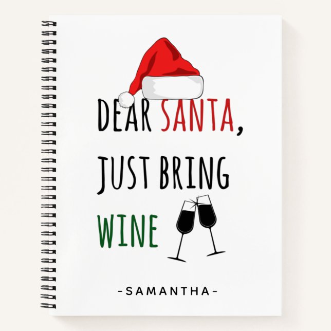 Cuaderno Querido Papá Noel, trae Navidades divertidos (Anverso)